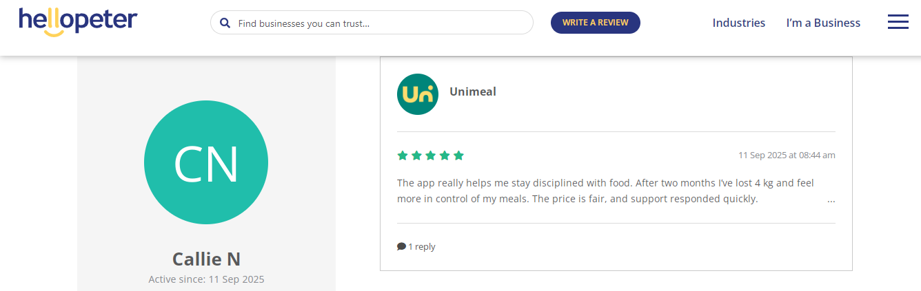 Unimeal Cost: Affordable Meal Plans & Pricing image2